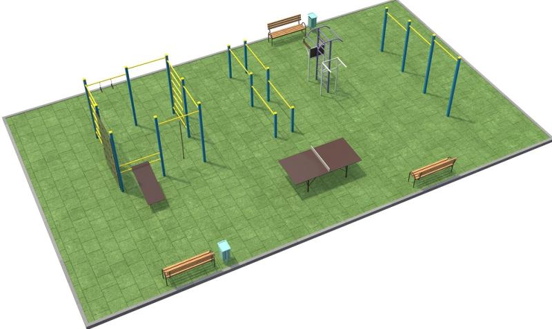 Проект спортплощадки 170 метров в Петропавловске-Камчатском в Петропавловске-Камчатском