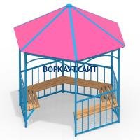 Беседка с лавками МАФ 4120 в Петропавловске-Камчатском