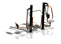 Уличный тренажер "Жим ногами Шагомер Жим от груди" УТ333 в Петропавловске-Камчатском