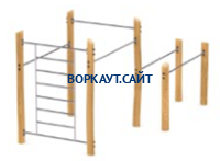 Спортивный комплекс воркаут ЭКО 2740х3230х2320