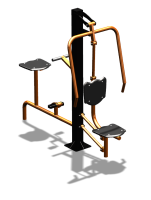 Уличный тренажер "Жим от груди Вело" УТ321 в Петропавловске-Камчатском