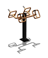 Уличный тренажер  "Штурвал двойной"  УТ201 в Петропавловске-Камчатском