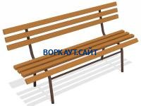 Лавочка со спинкой МАФ 1604 в Петропавловске-Камчатском