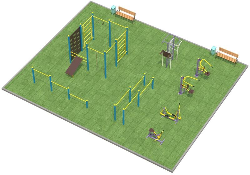 Проект спортплощадки 150 метров в Петропавловске-Камчатском в Петропавловске-Камчатском