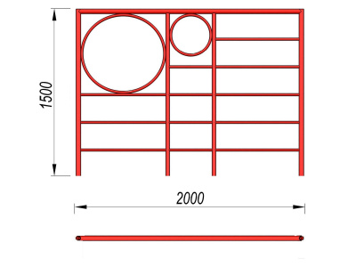 Шведская стенка с кольцами МАФ 3502 в Петропавловске-Камчатском