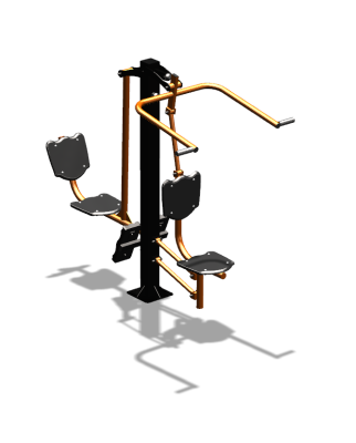 Уличный тренажер "Верхняя тяга Жим ногами" УТ322 в Петропавловске-Камчатском