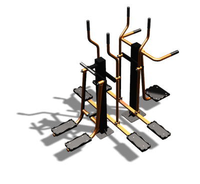 Уличный тренажер "Шпагат Маятник Лыжник двойной" УТ335 в Петропавловске-Камчатском