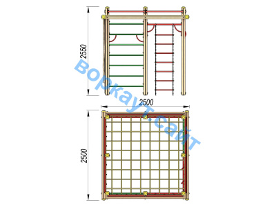 Детский спортивный комплекс ДСК 3110 в Петропавловске-Камчатском Детский спортивный комплекс ДСК 3110 в Петропавловске-Камчатском