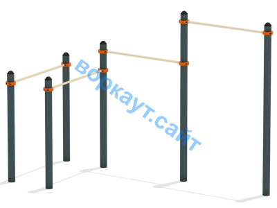 Турник двойной с брусьями ВС-17 в Петропавловске-Камчатском