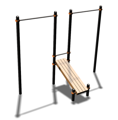 Воркаут турники со скамьей для пресса ВС-27 в Петропавловске-Камчатском