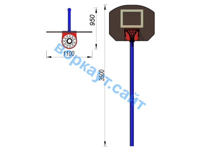 Баскетбольный щит СИО 3510 в Петропавловске-Камчатском