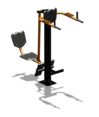 Уличный тренажер "Жим ногами Брусья Пресс" УТ329 в Петропавловске-Камчатском