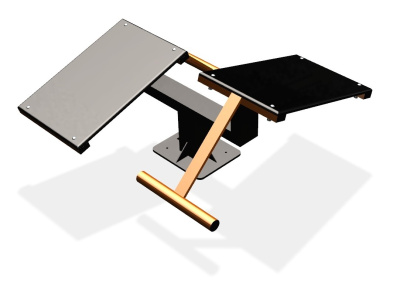 Уличный тренажер  "Скамья для пресса двойная"   УТ213 в Петропавловске-Камчатском