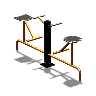 Уличный тренажер  "Твистер сидя двойной"   УТ216 в Петропавловске-Камчатском