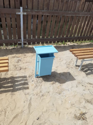 Урна с крышкой МАФ 1631 в Петропавловске-Камчатском