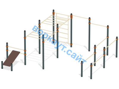 Спортивный комплекс воркаут ВС-50 в Петропавловске-Камчатском