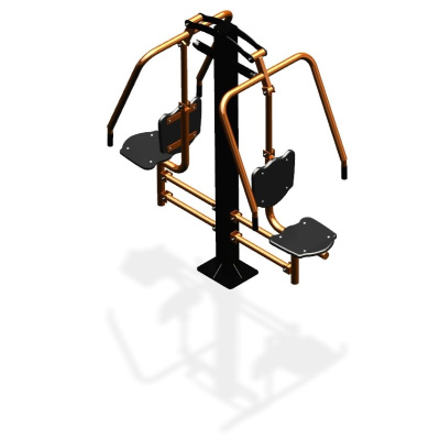 Уличный тренажер  "Жим от груди двойной" УТ204 в Петропавловске-Камчатском