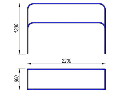 Брусья разновысокие МАФ 3531 в Петропавловске-Камчатском