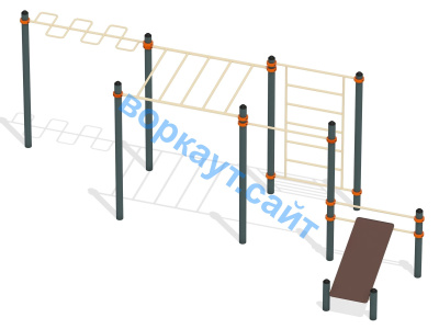 Спортивный комплекс воркаут ВС-45 в Петропавловске-Камчатском