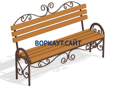 Лавочка кованная МАФ 1606 в Петропавловске-Камчатском