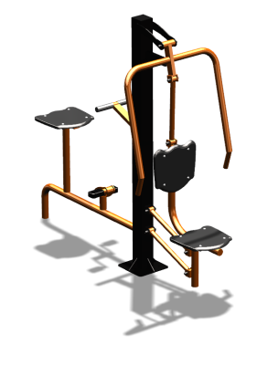 Уличный тренажер "Жим от груди Вело" УТ321 в Петропавловске-Камчатском