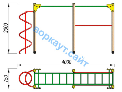 Детский спортивный комплекс ДСК 3104 в Петропавловске-Камчатском