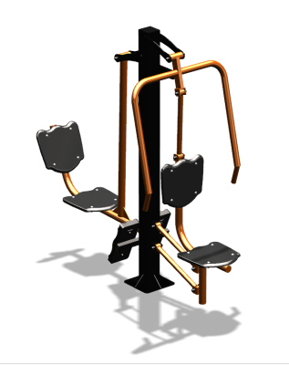 Уличный тренажер "Жим от груди Жим ногами" УТ304 в Петропавловске-Камчатском