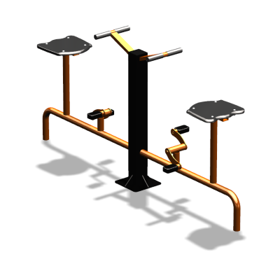 Уличный тренажер  "Вело двойной"   УТ211 в Петропавловске-Камчатском