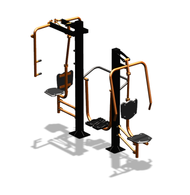 Уличный тренажер "Жим от себя Шагомер Баттерфляй" УТ303 в Петропавловске-Камчатском