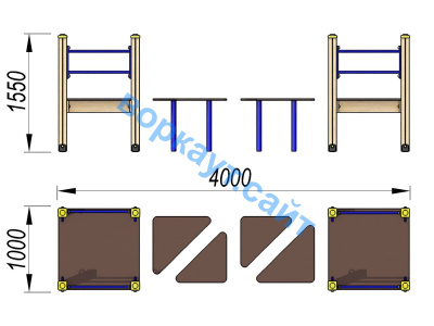 Детский спортивный комплекс Мостик ДСК 3114 в Петропавловске-Камчатском