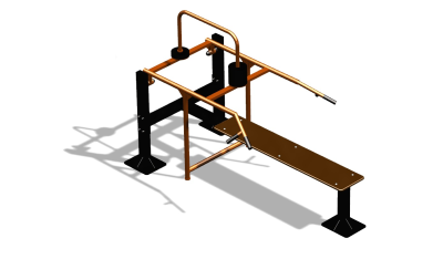Силовой уличный тренажер  "Горизонтальный жим"  УТ402 в Петропавловске-Камчатском