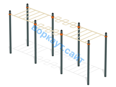 Воркаут комплекс рукоходов ВС-22 в Петропавловске-Камчатском