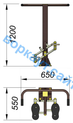 Уличный тренажер "Балансир" УТ 007 в Петропавловске-Камчатском