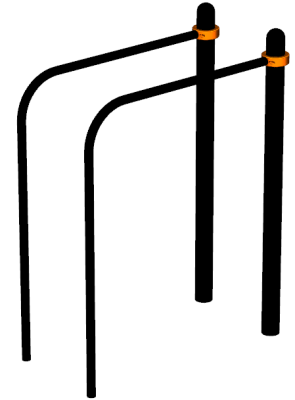 Воркаут брусья приставные ВС-39 в Петропавловске-Камчатском