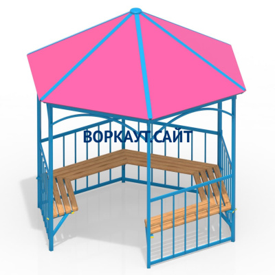 Беседка с лавками МАФ 4120 в Петропавловске-Камчатском