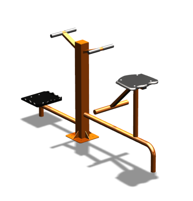 Уличный тренажер "Твистер стоя Твистер сидя" УТ323 в Петропавловске-Камчатском