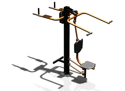 Уличный тренажер "Верхняя тяга Брусья Пресс" УТ339 в Петропавловске-Камчатском