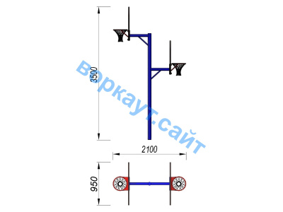 Баскетбольный щит двойной СИО 3511 в Петропавловске-Камчатском