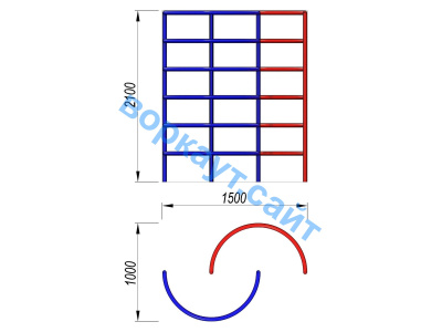 Шведская стенка полукруглая ДСК 3503 в Петропавловске-Камчатском