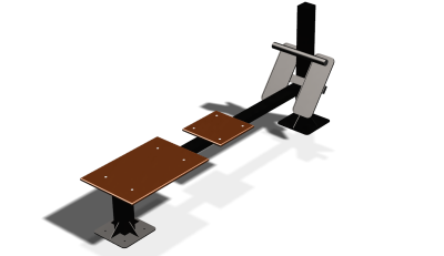 Силовой уличный тренажер  "Скамья для пресса"  УТ415 в Петропавловске-Камчатском